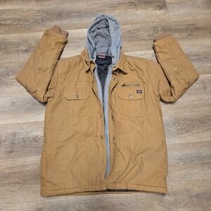 Dickies Canva Barn Jacket Mens Size L Hooded Insulated Chore